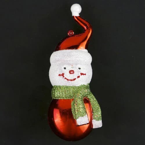 Christmas Ball / Ornament Snowman ผ้าพันคอสีเขียว "PIKA NATAL"