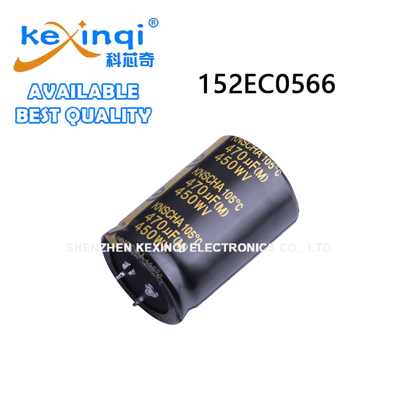 (1 ชิ้น) 450V 470uF D35xL50 มม.1.38x1.97in 152EC0566 5000H Snap-In ตัวเก็บประจุอลูมิเนียม
