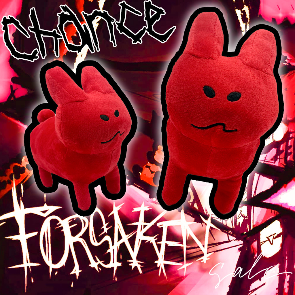 BCT Chance Forsaken ตุ๊กตากระต่ายสีแดงน่ารัก Gubby ของเล่นตุ๊กตาเด็กมาพร้อมกับตุ๊กตาของเล่นเด็กของขว