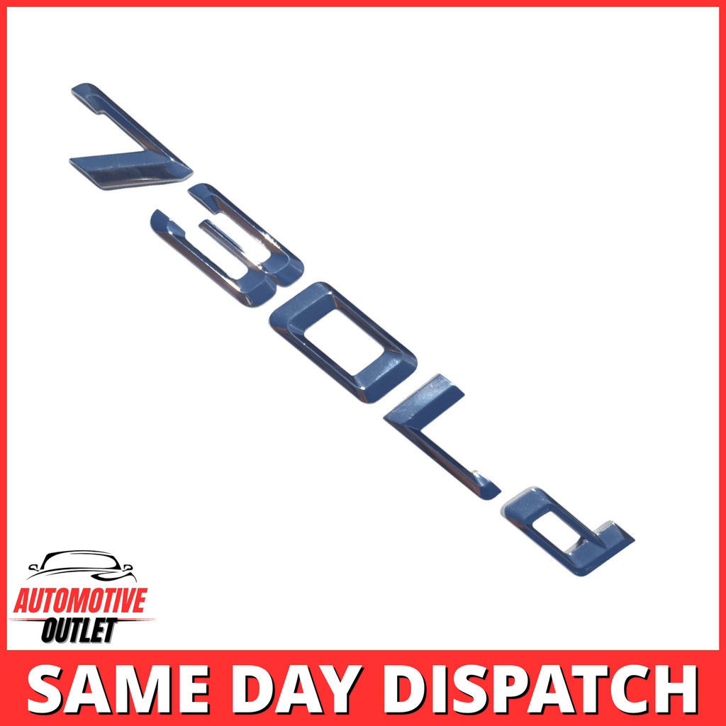 730Ld LETTERING REAR BOOT LID TRUNK BADGE EMBLEM สําหรับ BMW 7 SERIES, CHROME
