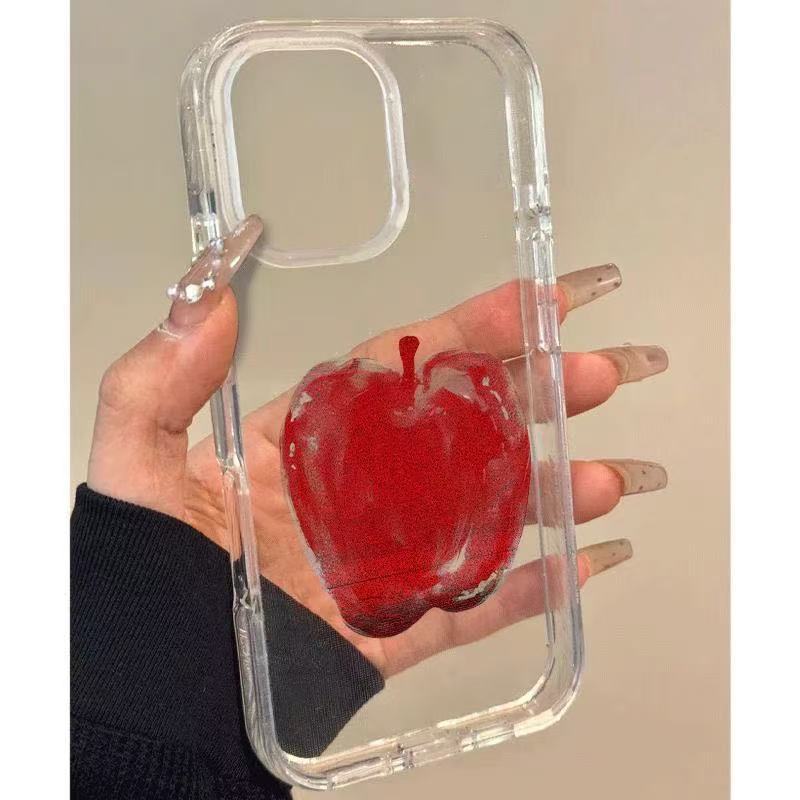 HP MERAH Creative Red Apple เคสโทรศัพท์ 3D Design สําหรับ OPPO A1k A3s A7/A5s/A12/A11 A16 4G/16s A16