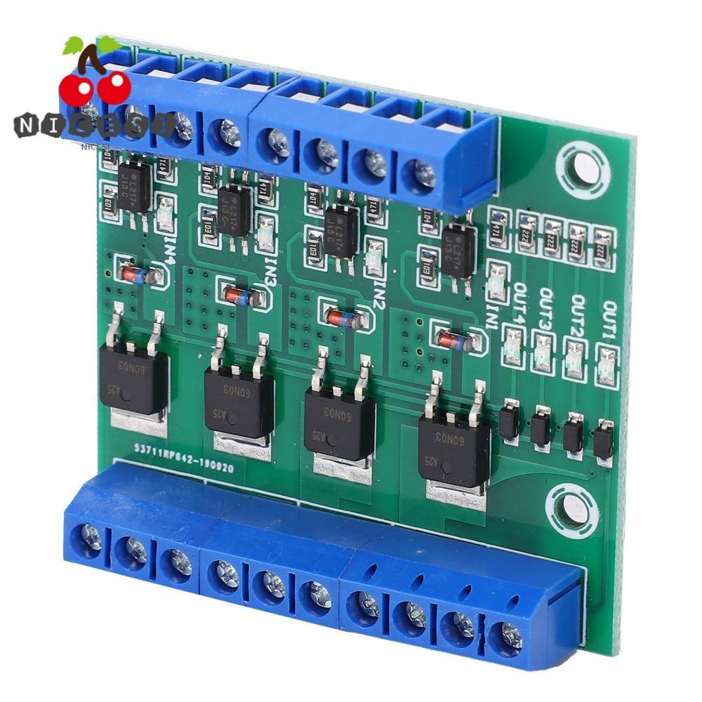 NICESI 4‐Way MOS Tube Module, 4 Channel YYNMOS-4 Field Effect Tube Module, Electronic Circuit 0~1KHZ