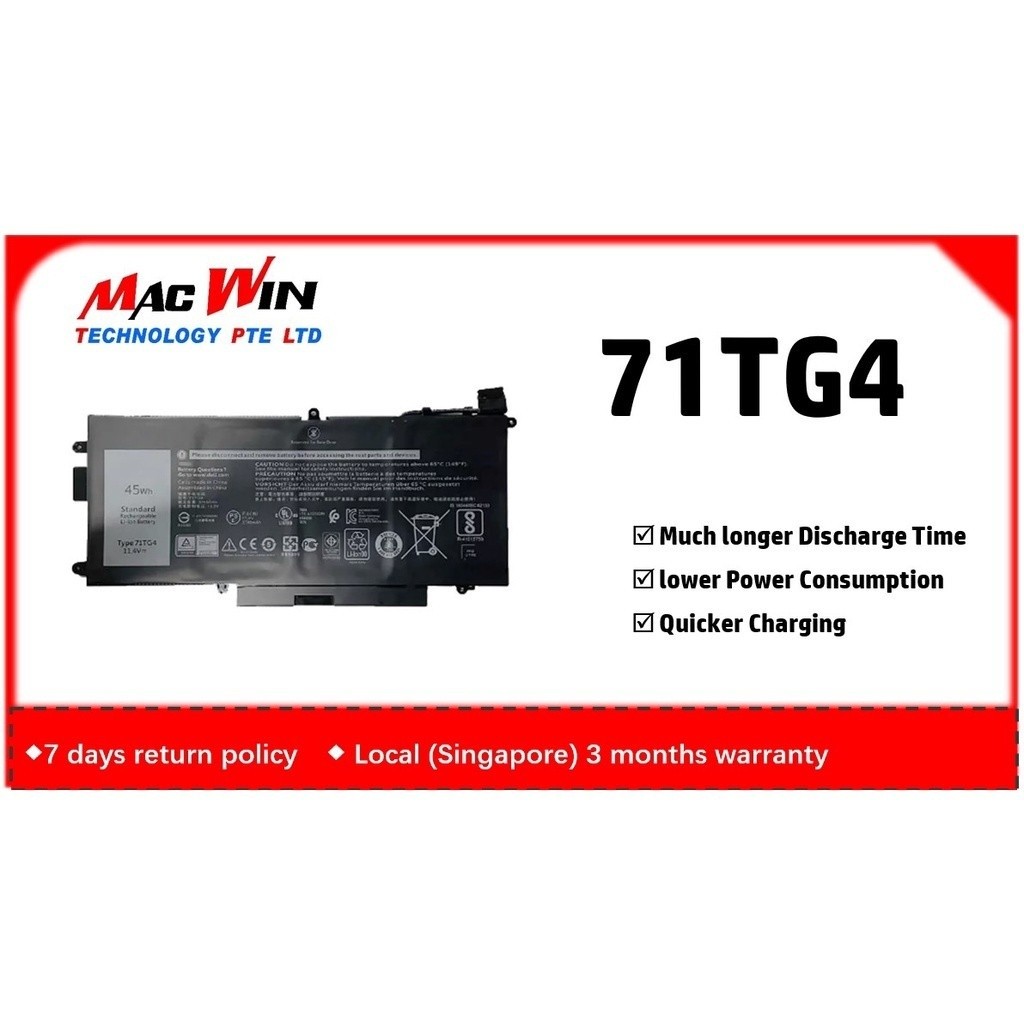 71TG4 Laptop Battery Compatible with Dell Latitude 5289 7389 7390 2in1 Series Notebook 071TG4 K5XWW 