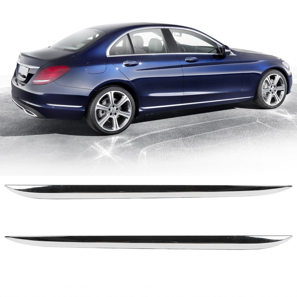 Lemendhk ด้านหลังกันชนด้านข้าง Molding Trim 205 885 0621 2 ชิ้น Scratch ทนหาง Perfect Fit สําหรับ CC