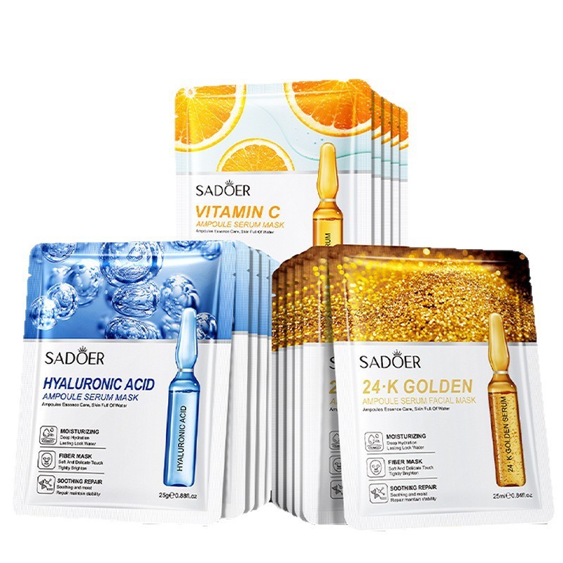 SADOER Essence Mask 3 ชิ้น Hydrating Moisturizing Nourishing Rejuvenating Mask