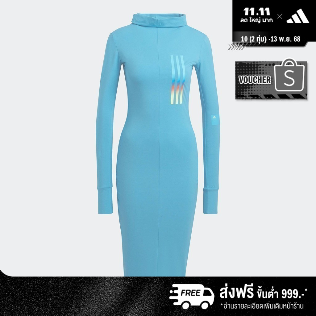 adidas ไลฟ์สไตล์ ชุดกระโปรงคลุมเข่า Mission Victory ผู้หญิง สีน้ำเงิน HN1642