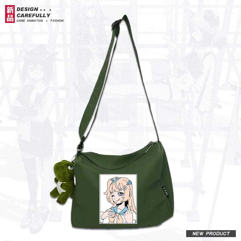 VShojo Virtual Cute Lady Meow Nyanners อินเทรนด์ผู้ชายผู้หญิงลําลองกระเป๋าสะพายไหล่เดียว