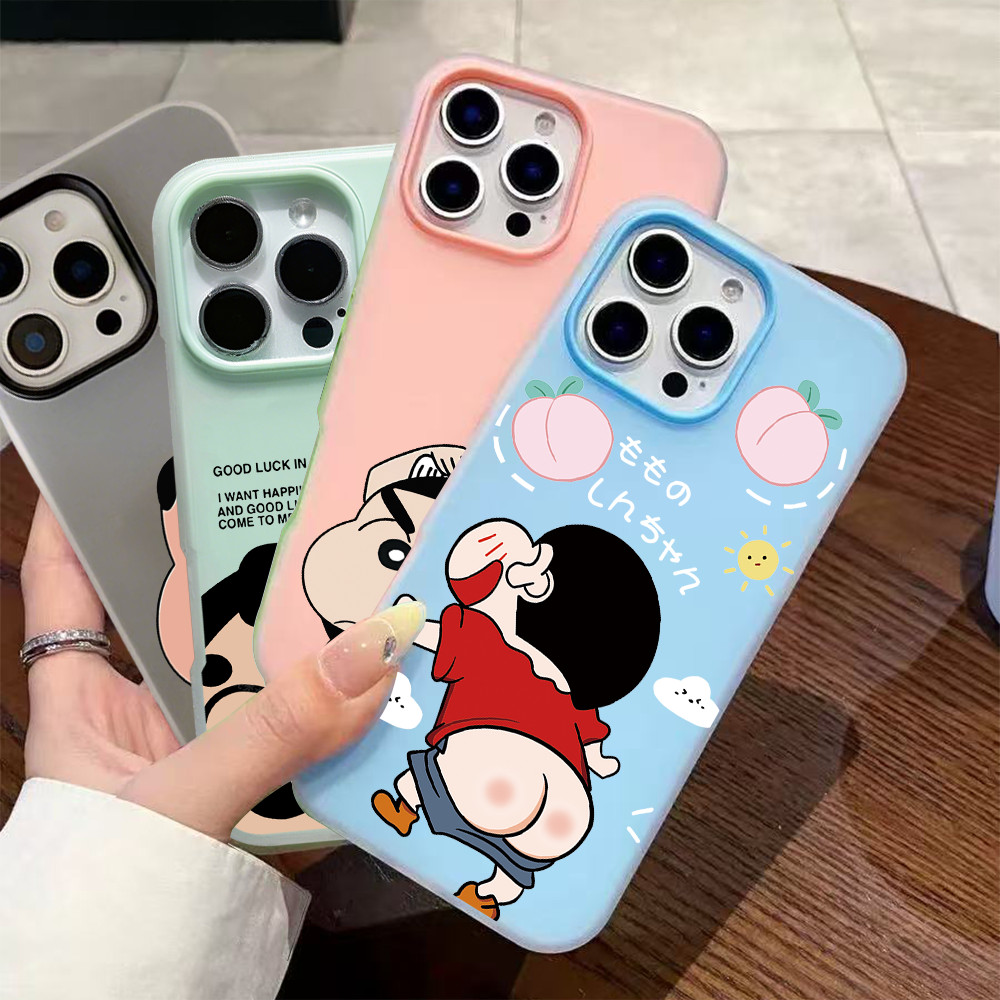 Jelly 2IN1 เคสโทรศัพท์เครยอนชินจัง Samsung A17 A07 A26 A06 A16 A55 5G A35 A54 A05S A05 A15 A14 A13 A52 A04S A03S A04S A04S A03S A02 A12 A23 A30 M20 A23 A30 A12 A03S A03S A30