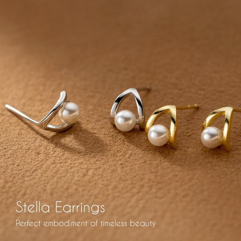 Stella Earrings ต่างหูเงินแท้ S925 [MERCELO]