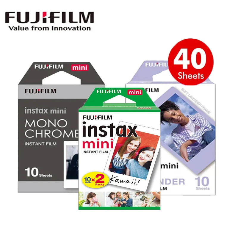 Fujifilm Instax Mini 12 ฟิล์มสี 10-30 แผ่นสําหรับ Fujifilm Instax Mini Liplay 11 8 9 Se 25 40 90 Evo