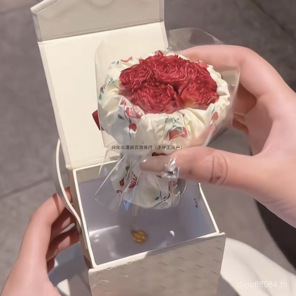 สร้อยคอวันวาเลนไทน์พรีเมี่ยมกล่องของขวัญกุหลาบช่อของขวัญวันเกิดกุหลาบแหวนช่อของขวัญสร้างสรรค์สําหรับ