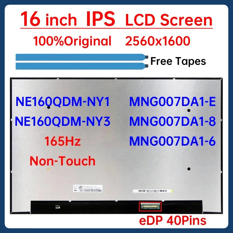 หน้าจอ LCD ขนาด 16Hz NE160QDM NY1 NE160QDM-NY1 NE160QDM-NY3 MNG007DA1-E MNG007DA1-8 MNG007DA1-6 จอแส