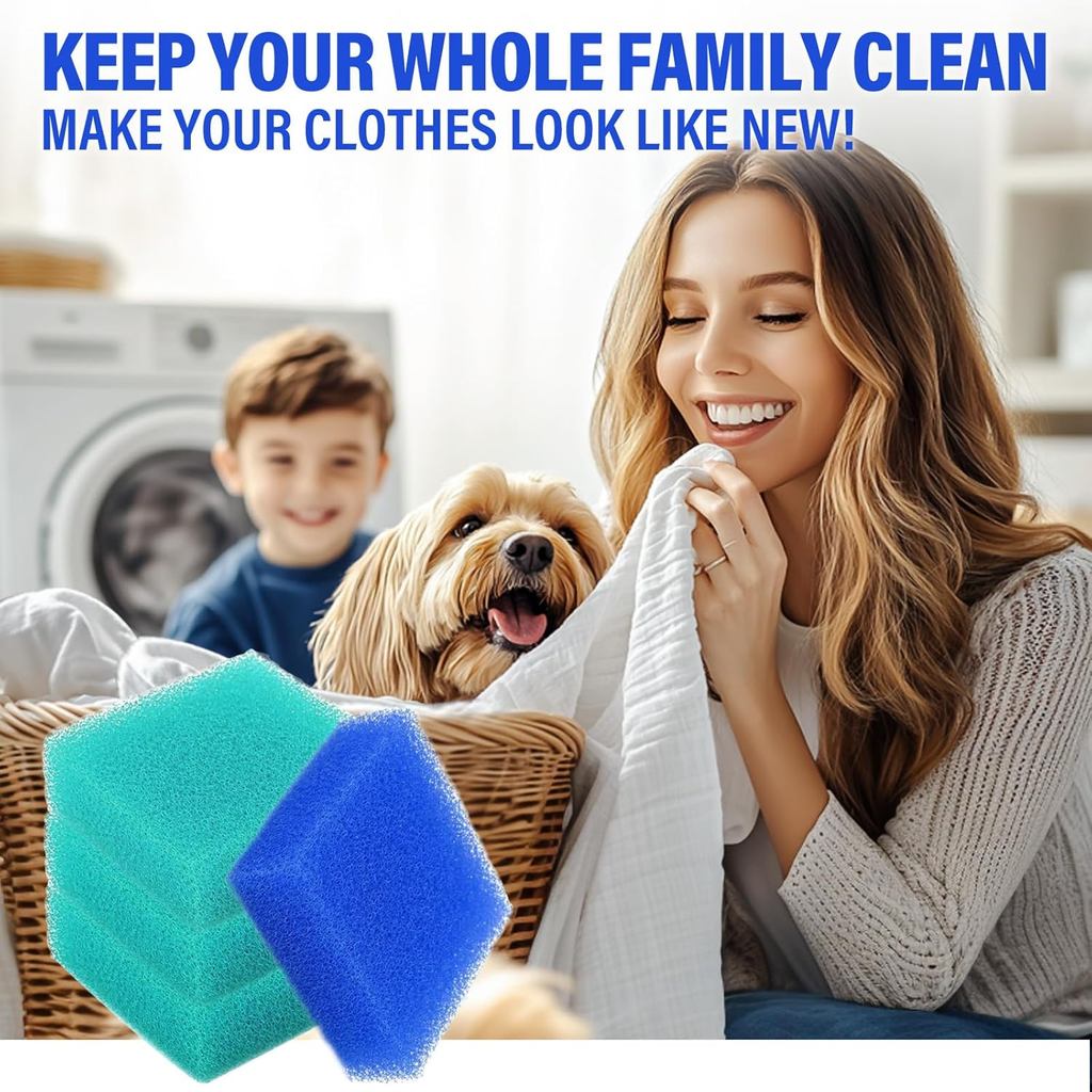 Easy Pet Hair Remover for Laundry, 6Pcs Reusable Lint Catcher for Washing Machine, Laundry Hair Catc