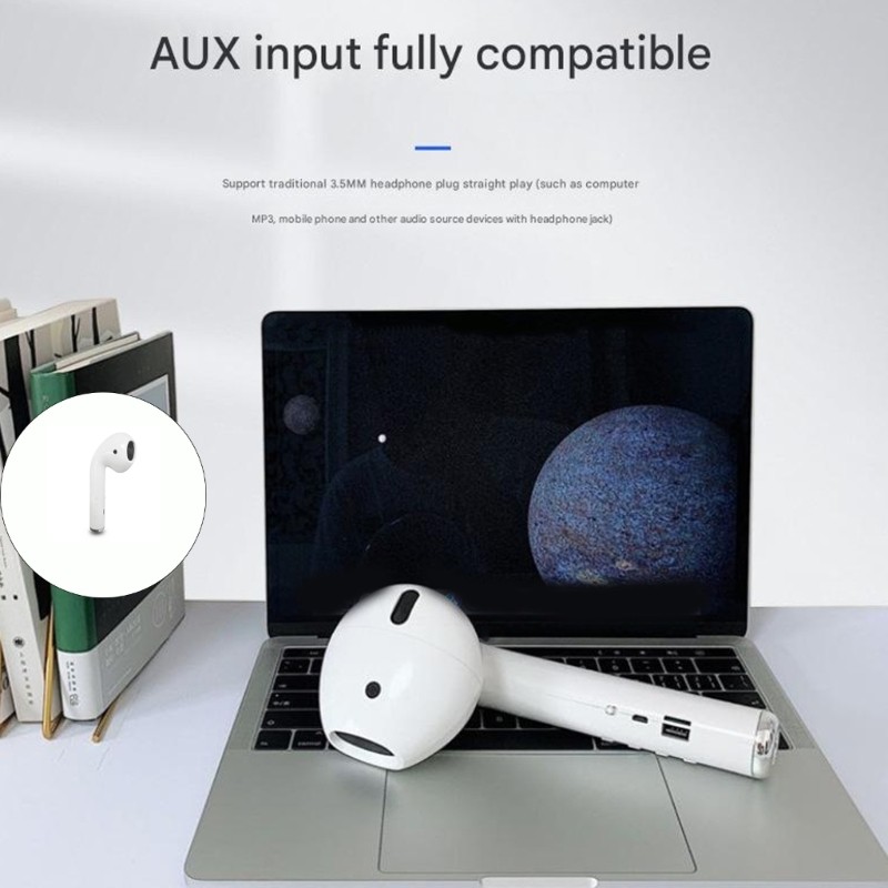 R* หูฟังรูปร่างลําโพงไดร์เวอร์คู่ 120dB Volume Camping Movie Night Essential