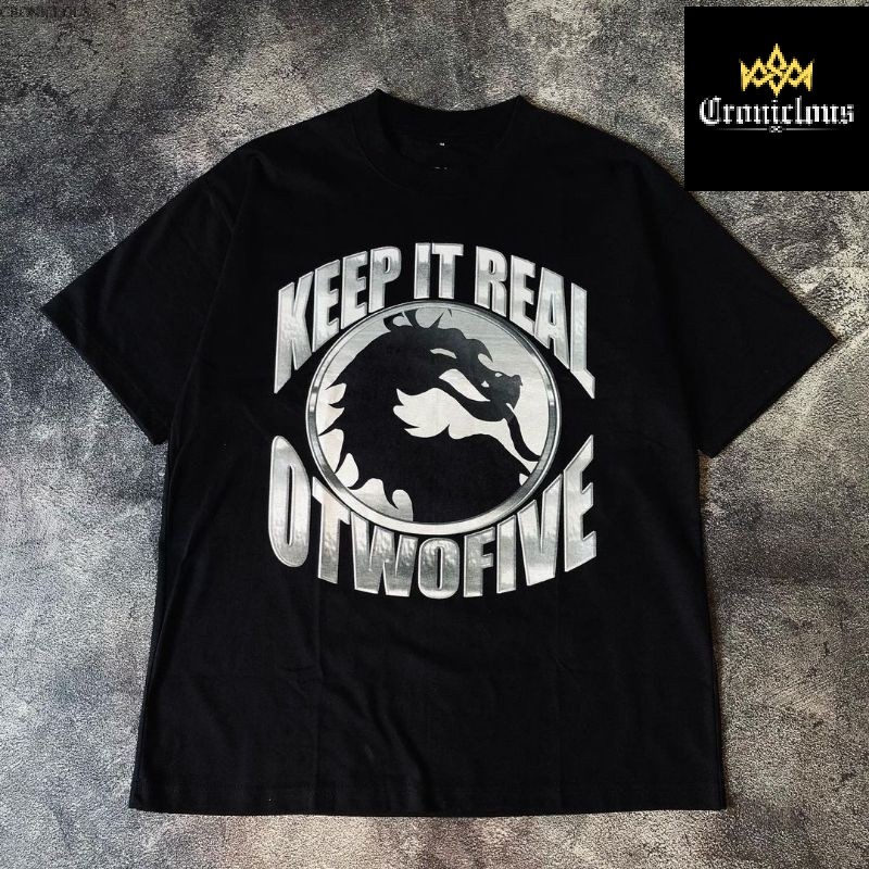 【COD】เสื้อยืด KEEP IT REAL x OTWOFIVE - BORN 2 HATE / LIVE AT HAR 2 KILL (ของปลอม) แท็ก BRSK<a></a>