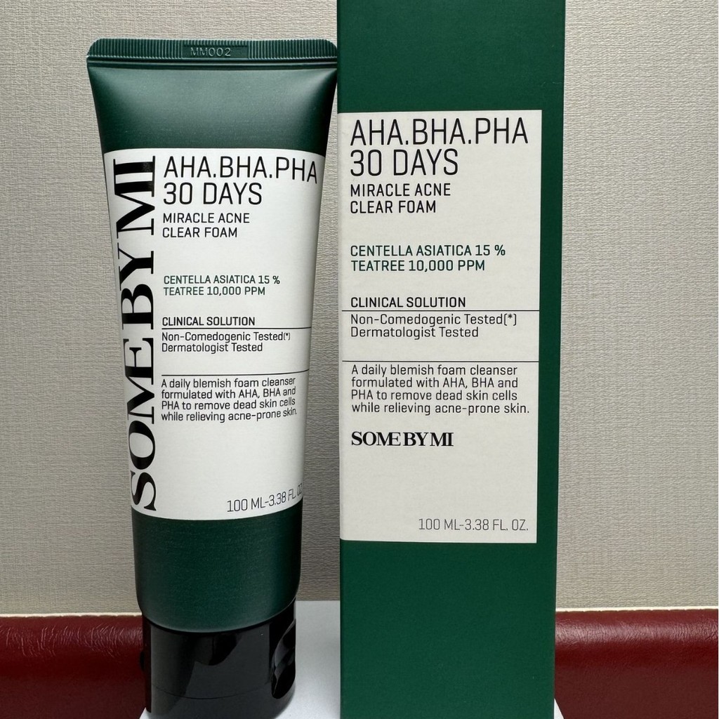 Cross-Border somebymi Saber Honey Tea Tree Facial Cleanser ทําความสะอาดล้ําลึก Moisturizing Facial C