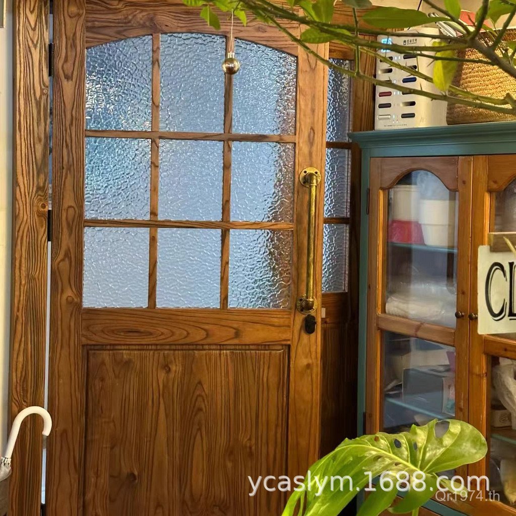 จีนโบราณ Elm Gate สไตล์เงียบห้องนอนประตู B & B ไม้เนื้อแข็งประตูเดียว Influencer Shop ในร่มประตูไม้ 