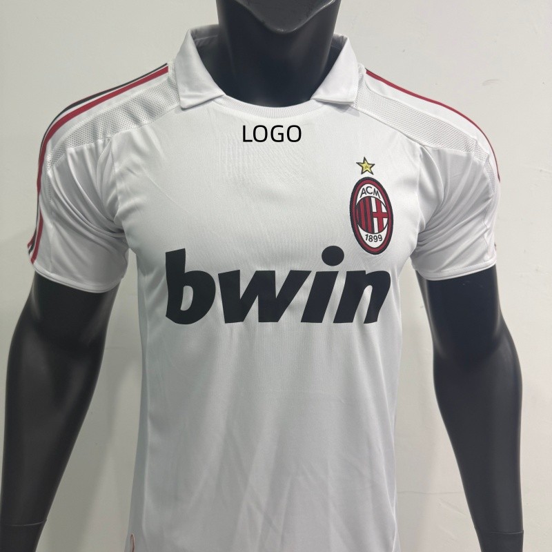 AAA+(Retro Edition) 2007/08 AC Milan Away Shirt เสื้อฟุตบอล S-2XL