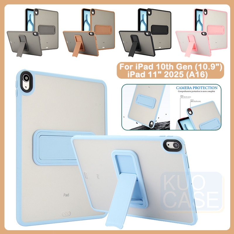 สําหรับ iPad 11 2025 A16 iPad 10th Gen 10.9 2022 Slim Matte กันกระแทก Kickstand Case