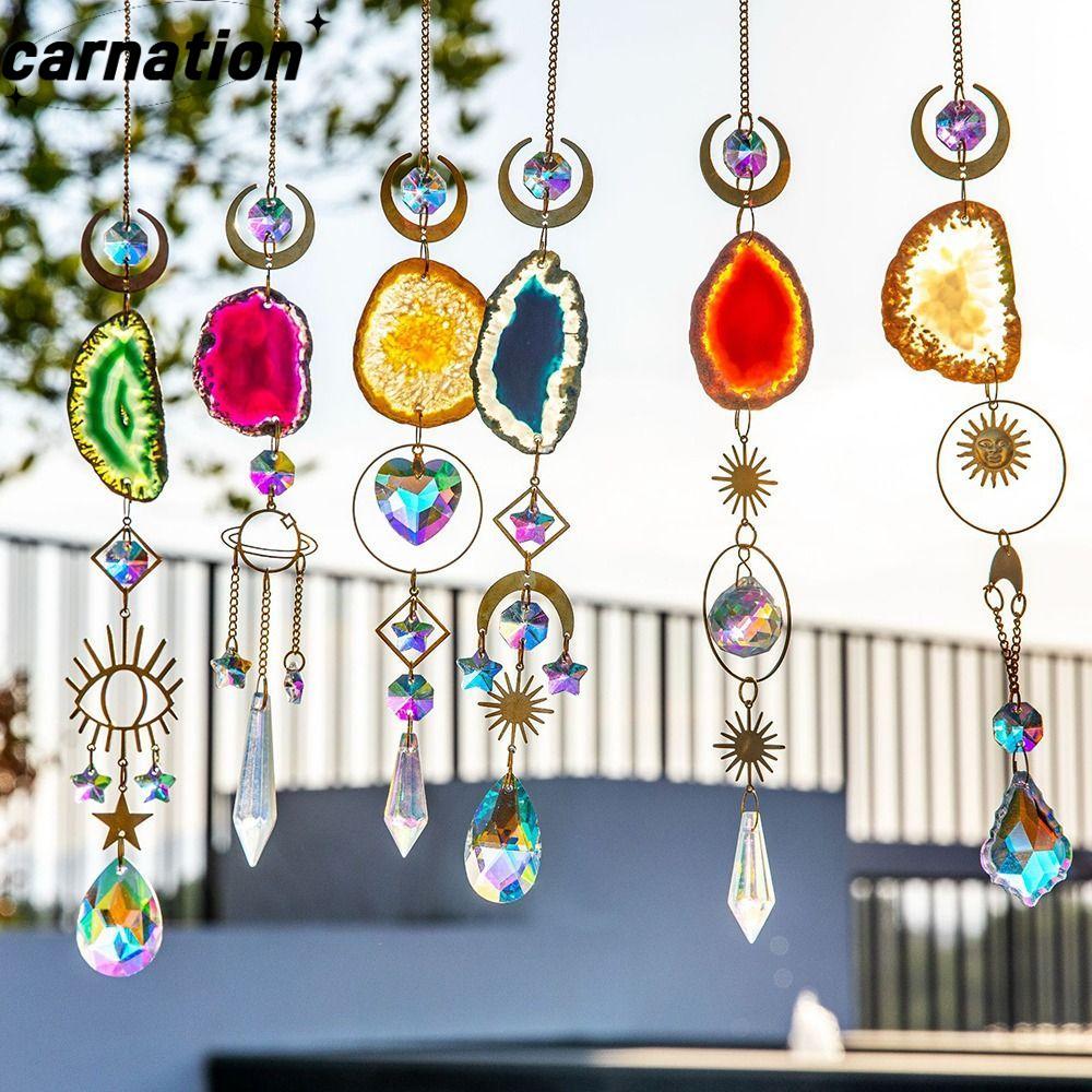 CARNATION Sun Catcher Window Agate Home Rainbow Maker