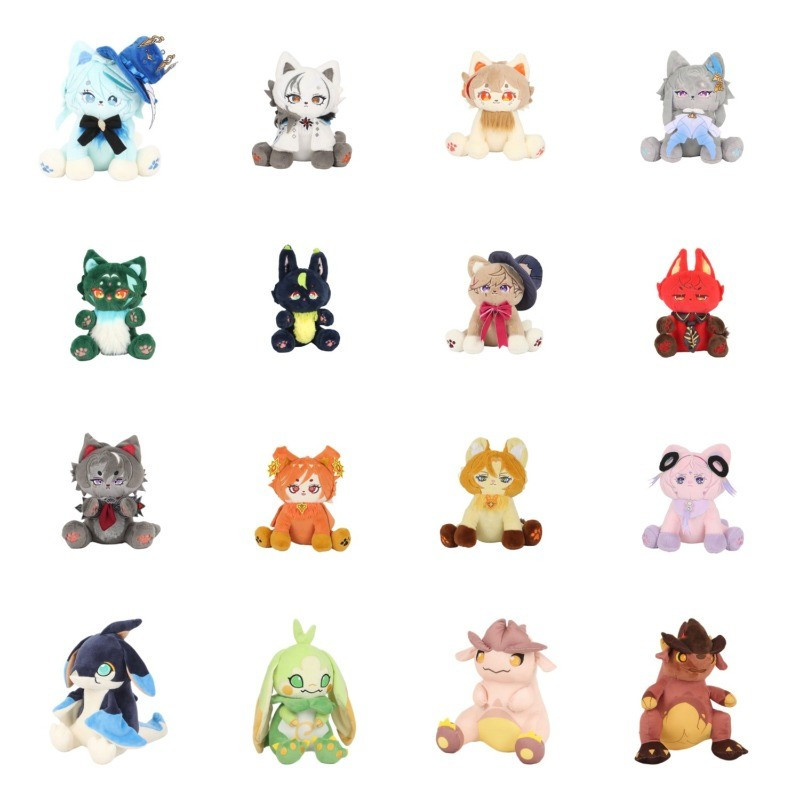 30 ซม.Genshin Impact Cat Plush ของเล่น wanye/xiao/Dadalia毛绒公仔 นางเงือกของขวัญของขวัญ