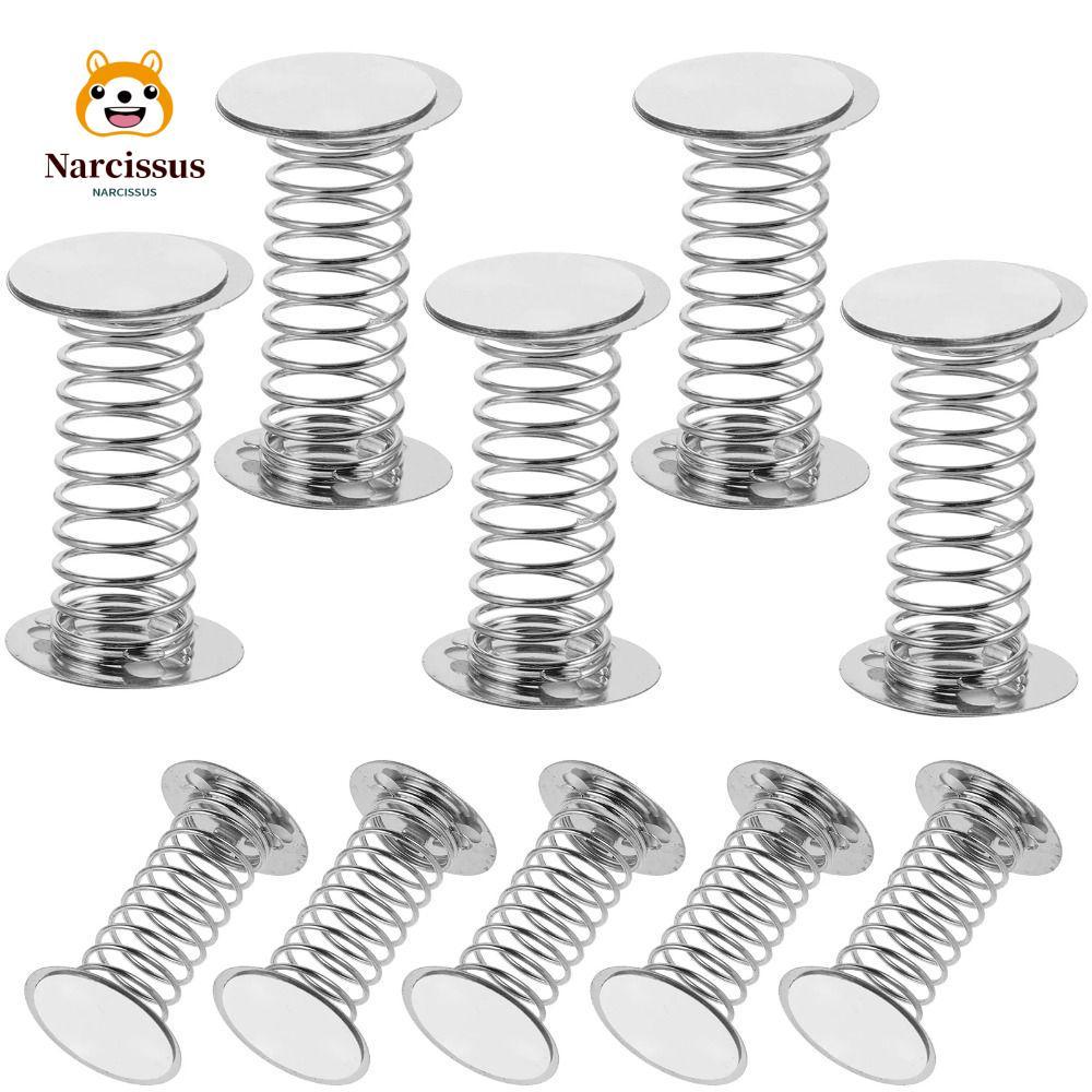 NARCISSUS 10 ชิ้น Bouncing Standee ฐานสปริงเด้ง 2.5 ซม. ของเล่นแดชบอร์ด DIY รถตกแต่งภายใน
