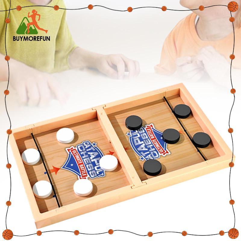 [ซื้อเพิ่มเติมสนุก] Fast Puck Game Air Hockey Board Game Portable Multifunctional Funny Desktop