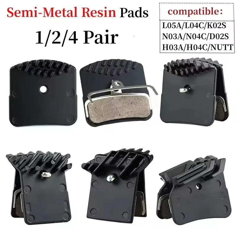จักรยานเบรค Pad เรซิ่นกึ่งโลหะเบรค Pads แผนที่ Mtb จักรยานเบรค Pad สําหรับ Shimano N03a N04c H03a H0