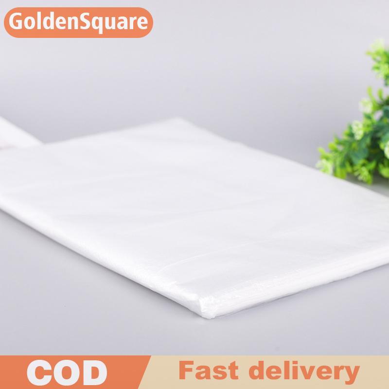 GoldenS 100 ชิ้นร้านทําผมทิ้งกันน้ําโปร่งใสแชมพูล้างจมูกกระเป๋าผมทําความสะอาดผ้าคลุมไหล่ VN