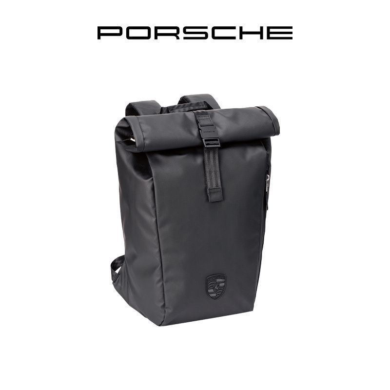 Porsche 911 new roll-top large-capacity travel bag, water-resistant material, outdoor hiking essenti