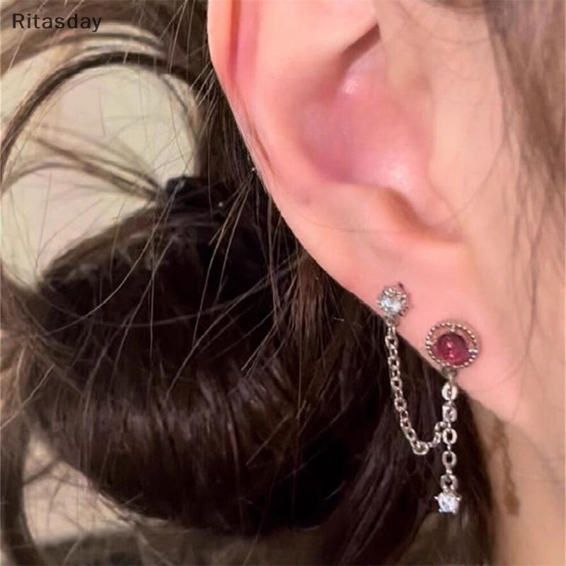 Ritasday 1PC/1 ชุดน่ารัก Puppy Paw Zircon หูกระดูกเล็บ Studs ใหม่แฟชั่นหรูหราสไตล์เครื่องประดับหูสําหรับผู้หญิง Y2K ต่างหูของขวัญใหม่ - รูปที่ 6