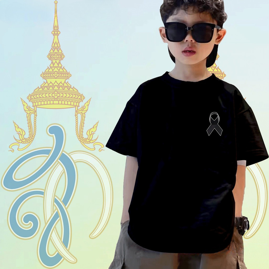 TeeZoo Kids ของเด็กเสื้อเด็ก เกาหลีสไตล์ cotton เสื้อคอกลม เด็กboy/girl  พิมพ์ลาย 'Ribbon' 100-160