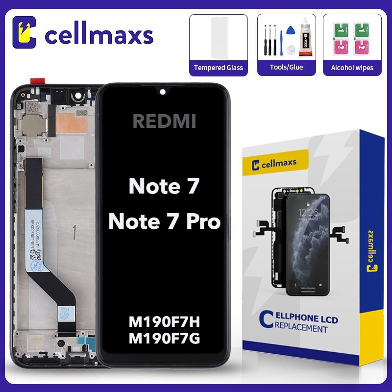 สําหรับ REDMI หมายเหตุ 7 Pro M1901F7G M1901F7H M1901F7I M1901F7S LCD หน้าจอสัมผัสเปลี่ยนกรอบ