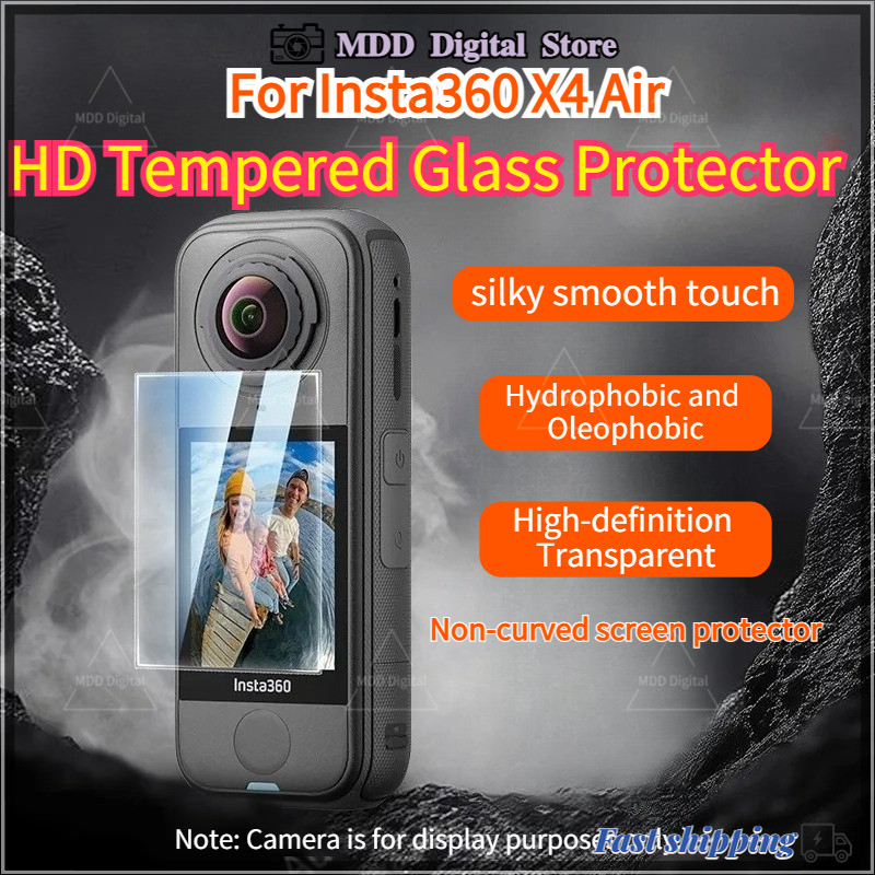 ฟิล์มป้องกันสําหรับ Insta360 X4 Air Screen กระจกนิรภัย Protector HD กันกระแทกและป้องกันการระเบิด