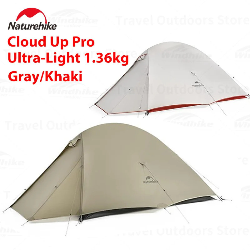Naturehike 2025 Cloud Up Pro เต็นท์น้ําหนักเบา 2 คนกันน้ํา Camping เดินป่ากลางแจ้ง Sandy Backpacking