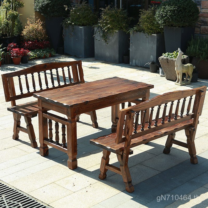 คอลัมน์โรมันสารกันบูดธรรมชาติคาร์บอนไม้เนื้อแข็งทนทานโต๊ะเก้าอี้หนาเสื้อไม้คาร์บอนไม้เนื้อแข็งสูงอุณ