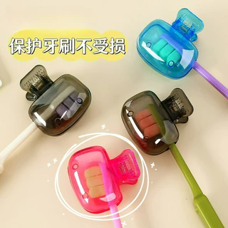 แบบพกพาเดินทางหัวแปรงสีฟันครอบคลุมแปรงสีฟันป้องกันหมวกแปรง พ็อด กรณีป้องกันแปรงสีฟันที่เก็บหัว