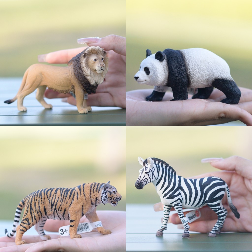 German schleich Schleich Hippo Elephant Giraffe Zebra Lion Tiger Animal Model Toy