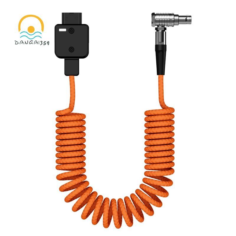 Dangai359DT- D-Tap to 2Pin Male Coild Power Cable for RED, กล้อง 60CM/1.96FT, ความทนทานสูง