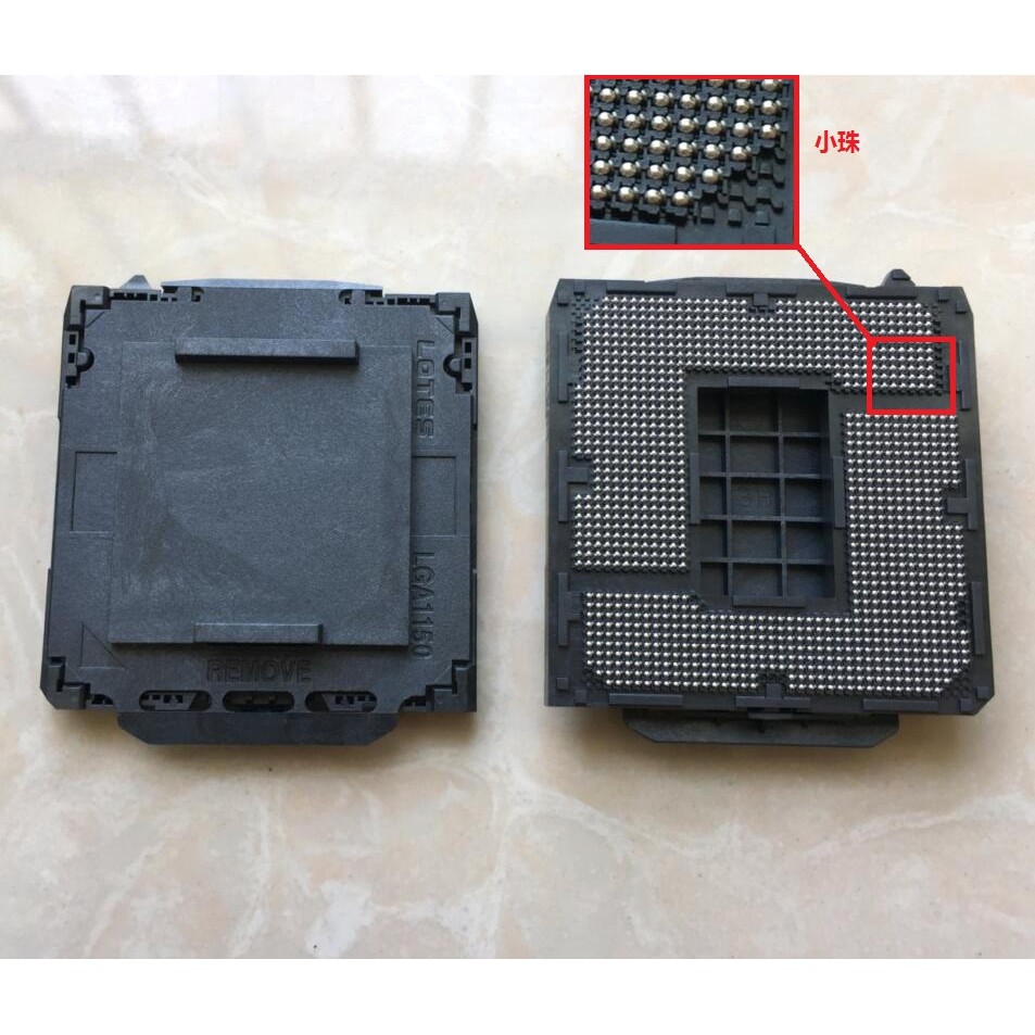 ยี่ห้อใหม่ TE LOTES lga1150 cpu1150 ขั้วต่อช่องเสียบซ็อกเก็ตฐาน