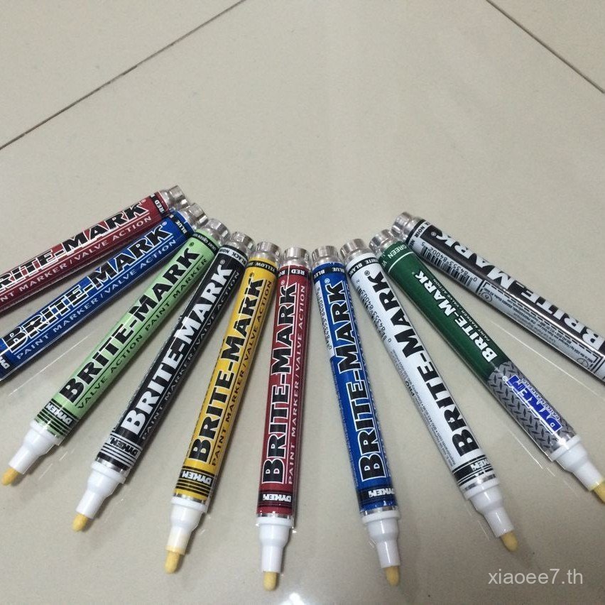 American Dykem Brite-Mark ปากกาสีสากล ปากกามาร์กเกอร์อุตสาหกรรม ชนิดมาตรฐาน ปากกามาร์กเกอร์ประเภทวาล