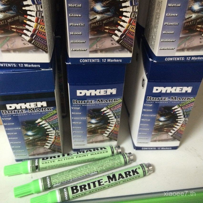 American Dykem Brite-Mark ปากกาสีสากล ปากกามาร์กเกอร์อุตสาหกรรม ชนิดมาตรฐาน ปากกามาร์กเกอร์ประเภทวาล