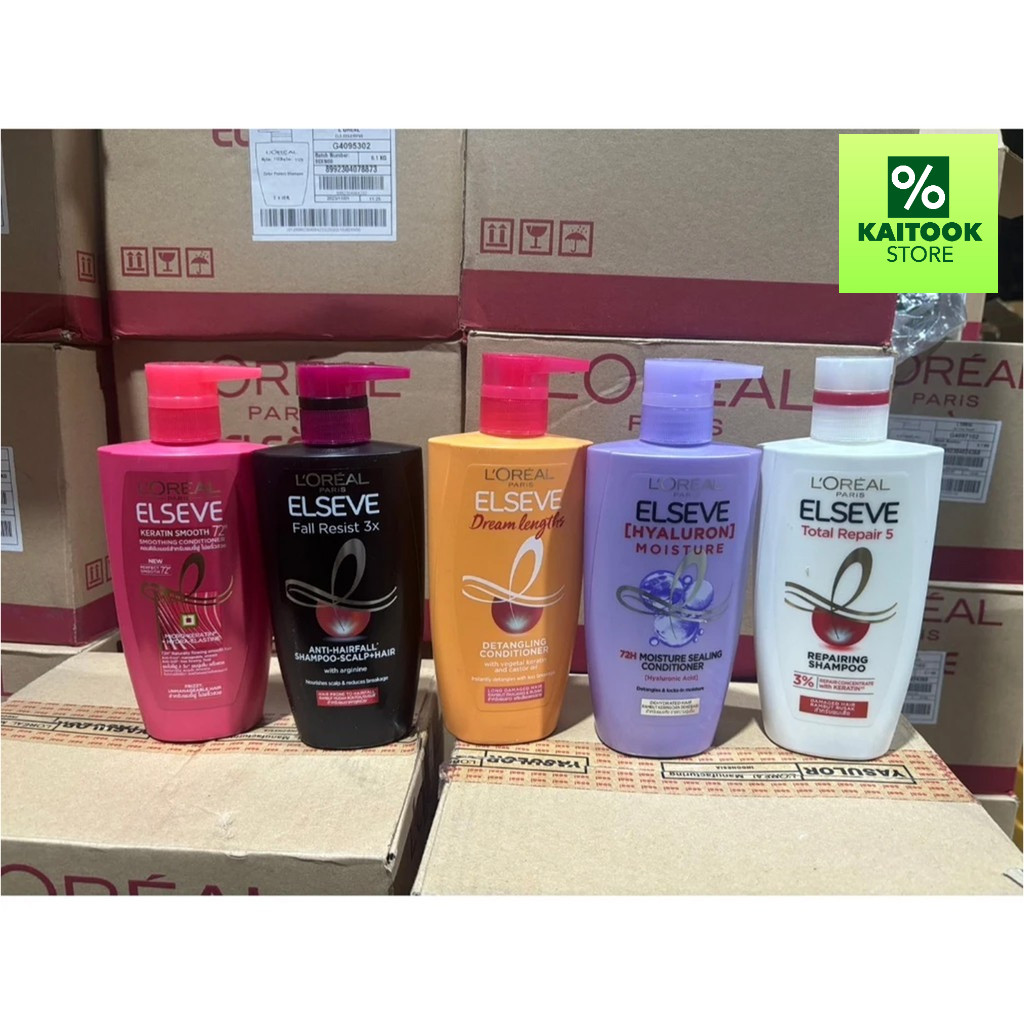 L'Oreal ELSEVE ลอรีอัล แชมพู/ครีมนวดผม L'Oréal 
แชมพู 400-410ml.