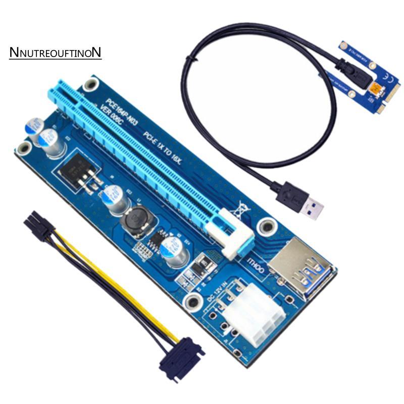 [ขายร้อน N]Mini PCIe ไปยัง PCI Express 16X Riser สําหรับแล็ปท็อปการ์ดภาพภายนอก BTC MPCIe ไปยัง PCI-E