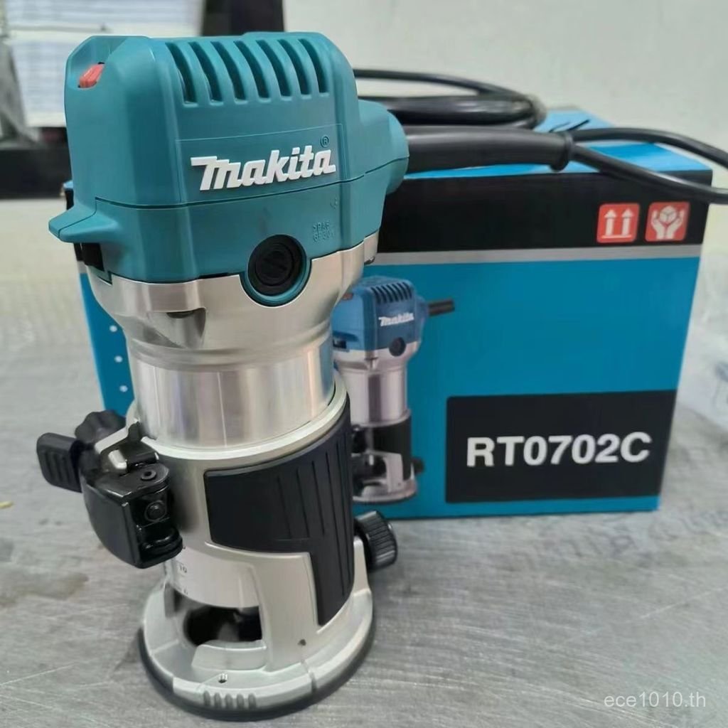 Slotting เครื่องไม้ Makita งานไม้ RT0702C ไม้แกะสลักเครื่องแกะสลักในครัวเรือน Bakelite Milling Makit