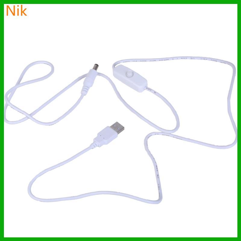 บ.ลค.ท.ศ. USB Male to DC5 5x2 1mm Male Cable สาย USB พร้อม Switchs 150cm 59 05inch