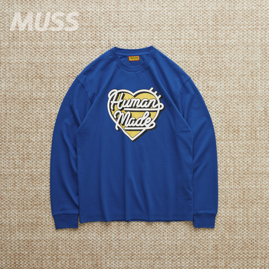 เสื้อยืดแขนยาว HUMAN MA GRAPH L/S พร้อมลายพิมพ์ Nissan Love จากผ้าฝ้าย 100%, เหมาะสำหรับทั้งผู้ชายแล