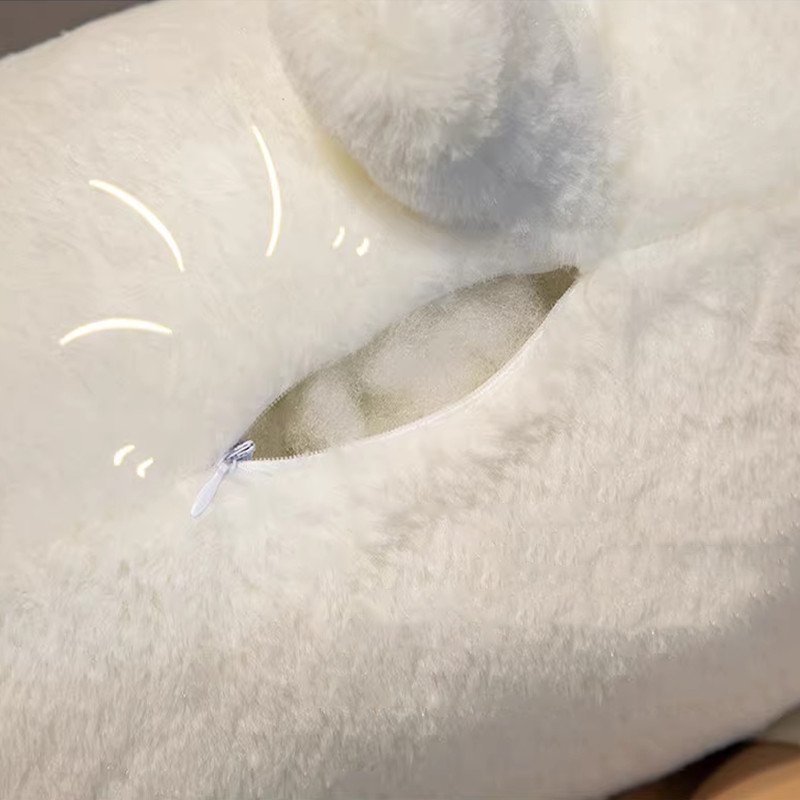 ตุ๊กตาขนนุ่ม หมอนกอดแมวยาวน่ารัก 🐱 เพื่อนนอนคู่ใจสำหรับสาวๆ 💤 นุ่มฟูพิเศษ ช่วยนอนหลับสบาย กอดหรือหนุนขา - รูปที่ 3