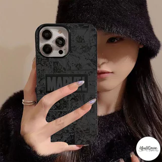 สำหรับIPhone 17 air 16 12 15 11 13 14 Pro Max XS XR X Max 16 7 8 15 Plus เคสผิวมันลายการ์ตูนสไปเดอร์แมนสไตล์แบรนด์แฟชั่น
