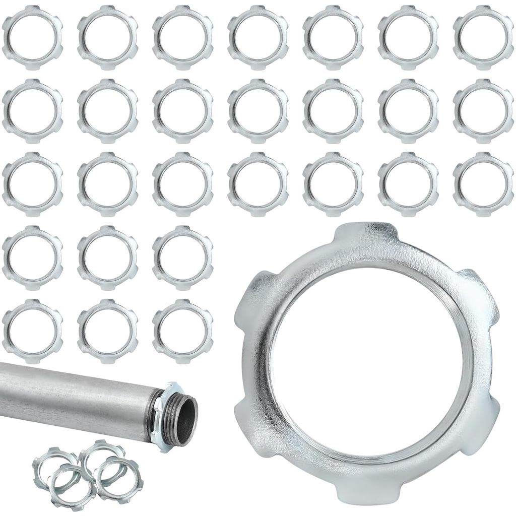 50 ชิ้นไฟฟ้า Conduit ล็อคอ่อนนุชแข็งล็อคอ่อนนุชชุบสังกะสีซีลเหล็กอุปกรณ์ Conduits ที่แข็งแกร่งสําหรั